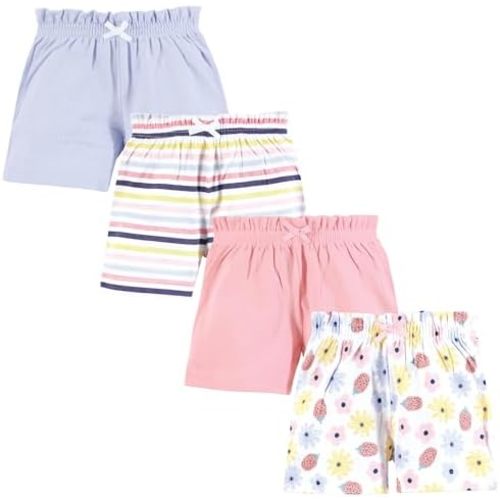 Hudson Baby Unisex Baby Shorts Bottoms 4-Pack