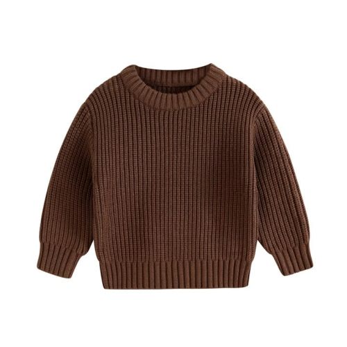 YOUNGER STAR Toddler Baby Girls Boys Knit Sweater Pullover Long Sleeve Sweatshirt Fall Winter Clothes