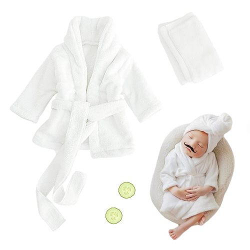 Baby Bathrobe Set (Small 0-6M)