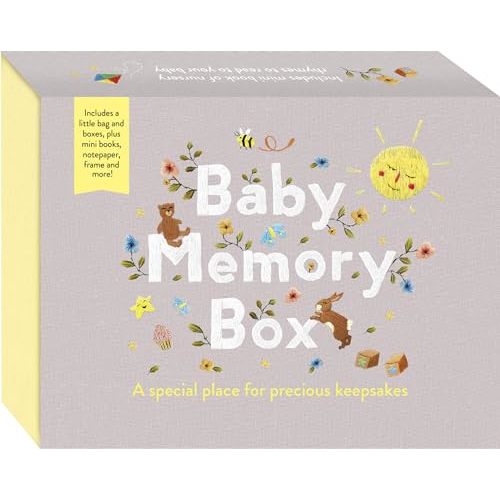 Baby Memory Box: A special place for precious keepsakes. Includes a little bag and boxes, plus mini books, notepaper, frame and more!