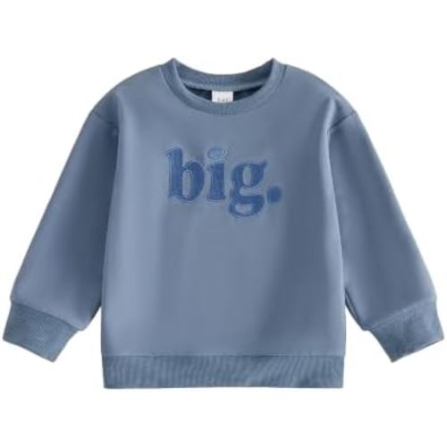 Big Middle Little Sibling Shirt Pullovers for Boy Girls 0-8T