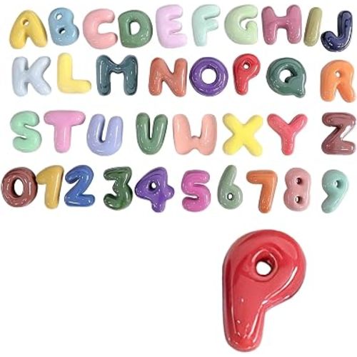 4 Inch Gypsum Letter or Number for Wall Decor, Single Alphabet or Digit for Home Decor Party Decoration Name Signs, Birthday Gifts for Boys Girls (Letter P)