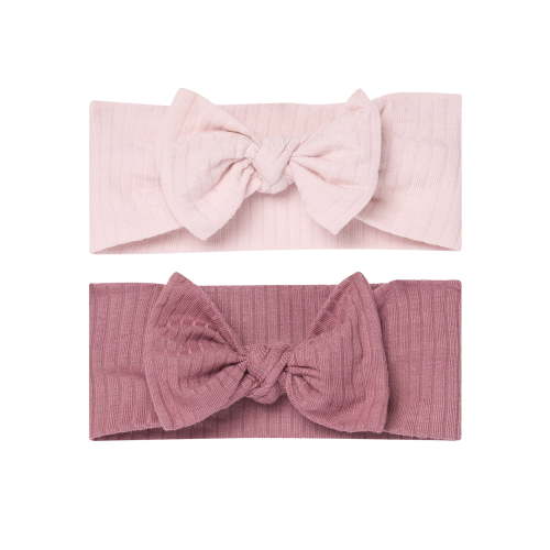 Modern Moments by Gerber Baby Girl Super Soft Viscose Headband, 2-Pack, One Size