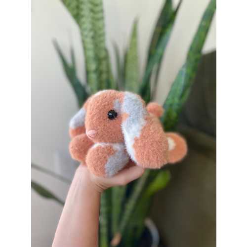 Handmade Bunny Plushie | Crochet Fuzzy Bunny Plushie