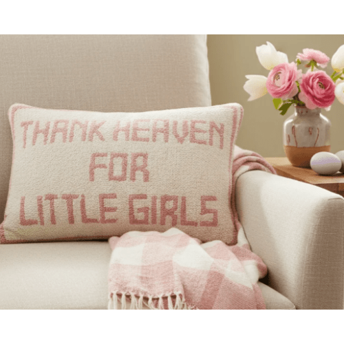 Thank Heaven For Little Girls Throw Pillow