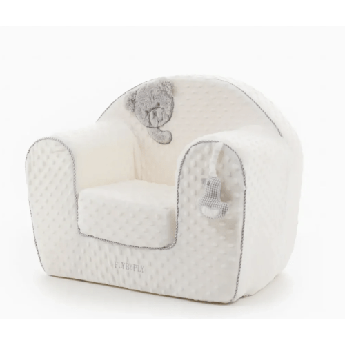 2 in 1 Kids Sofa | White & Grey