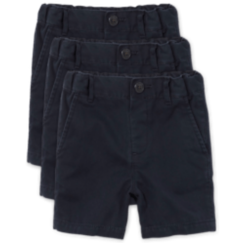 Baby And Toddler Boys Uniform Twill Woven Stretch Chino Shorts 3-Pack | The Children's Place