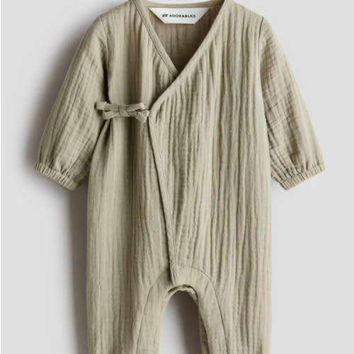 COTTON MUSLIN ROMPER SUIT