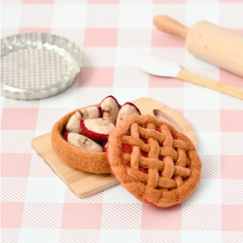Felt Apple Pie Play Food Set