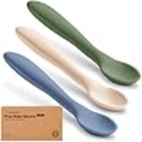 Amazon.com: KeaBabies Silicone Baby Spoons, Self Feeding 6-12 months - 3-Pack Baby Weaning Eating Utensils, Toddler First Food Training Spoon, Infant, Kids Feeding Supplies Essential Set, Dishwasher-safe (Slate) : Baby