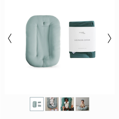 Infant Lounger + Cover Set | Slate & Moss