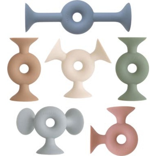 18-Pack Silicone Suction Builders