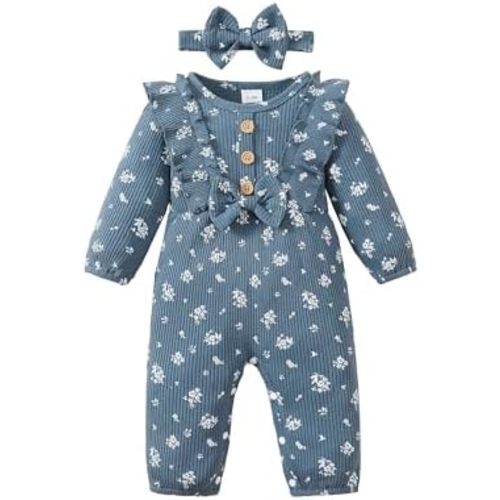 Mioglrie Newborn Baby Girl Clothes One Piece Jumpsuits Clothes Short Sleeve Rompers Summer Clothes for Baby