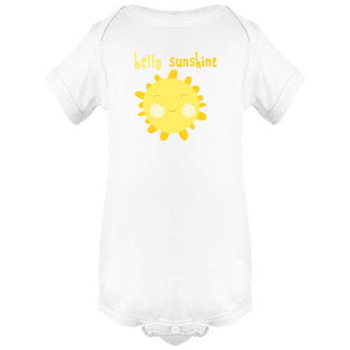 Hello Sunshine Cute Sun Bodysuit Infant -Image by Shutterstock, Newborn