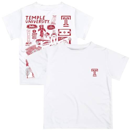 Temple Owls Vive La Fete Infant Impressions Artwork T-Shirt - White
