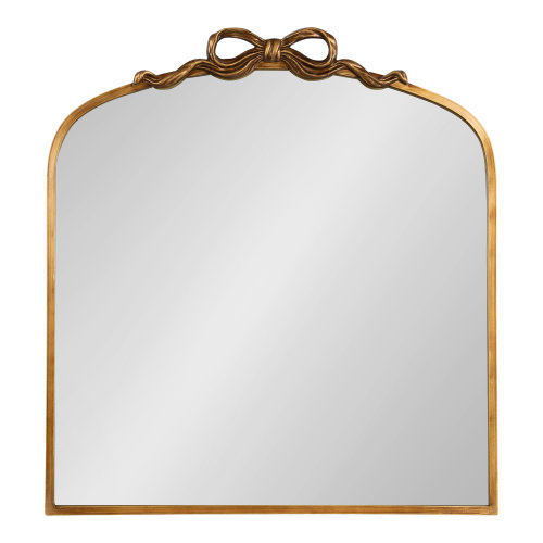 House of Hampton® Cottle Ornate Ribbon Arched Mirror | Wayfair