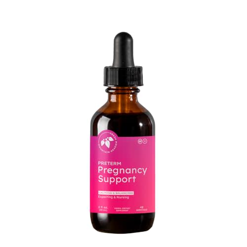 Mountain Meadow Herbs Preterm Pregnancy Support  Herbal Calming Blend for Pregnancy Wellness and Comfort  2 oz