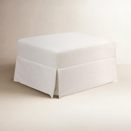 Namesake Crawford Gliding Ottoman In Eco-Weave Fabric | Water Repellent & Stain Resistant & Reviews | Birch Lane