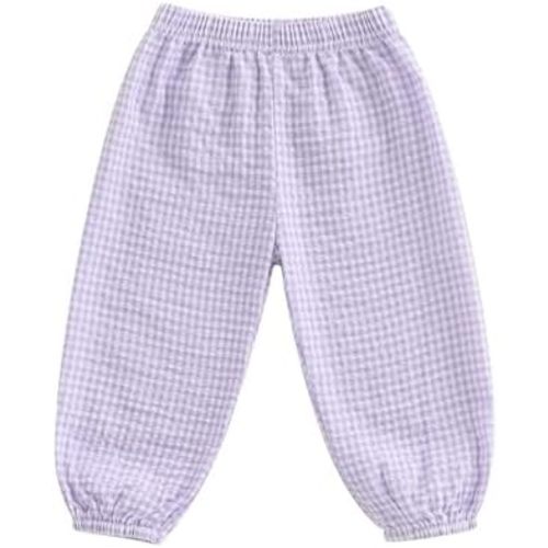 Toddler Checkered Pants Baby Girl Boy Elastic Waist Jogger Pants Kids Casual Plaid Trousers Infant Long Sweatpants