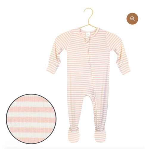 Harper Ribbed Zipper Footies