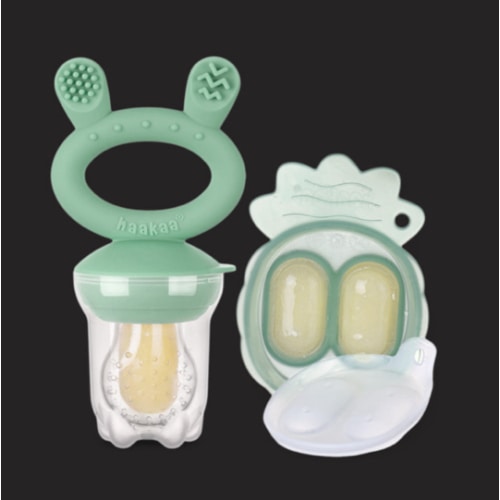 Haakaa Silicone Freeze-N-Feed Mini Combo - Pea Green | Babylist Shop