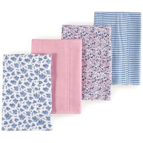 Luvable Friends Hudson Baby Flannel Burp Cloths 4pk, Blooming Classic Floral