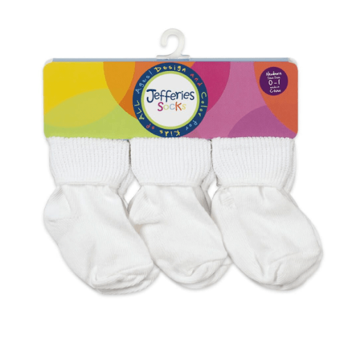 Jefferies Socks Baby Classic Bootie Turn Cuff Socks 6 Pair