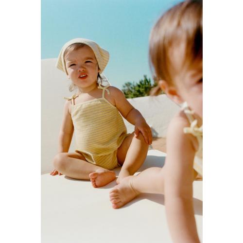 ZARA TIMELESS - STRIPED TERRYCLOTH ROMPER - Printed | ZARA United States