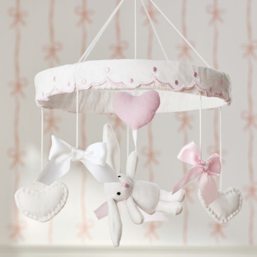 Sweetheart Bunny Musical Crib Mobile | Pottery Barn Kids