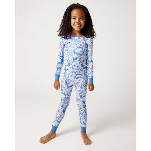 Azure Garden Two-Piece Pajama Set