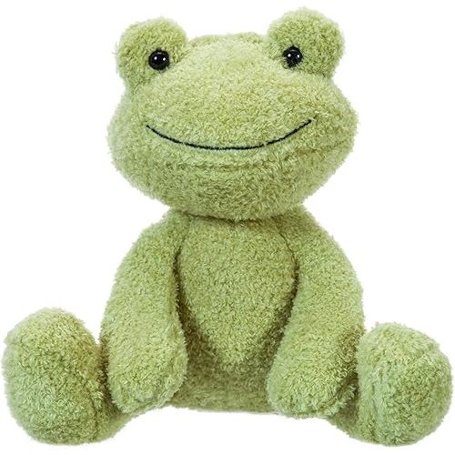 Apricot Lamb Frog Plush Stuffed Animals for Kids, Soft Cute Plush Toys for Baby Girl and Boy, Fluffy Frog Green 7 Inches