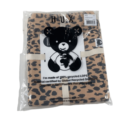 Jack And Emmy Huxbaby Organic Knit Blanket, Leopard