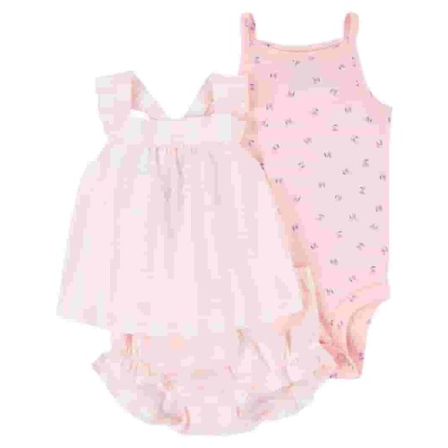 Carter's Child of Mine Baby Girl Outfit Set, 3-Piece, Sizes 0/3-24 Months