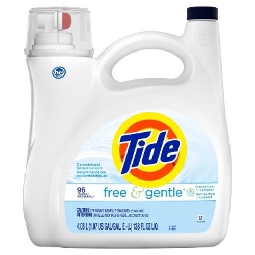 Tide Free & Gentle HE Liquid Laundry Detergent - 138 fl oz