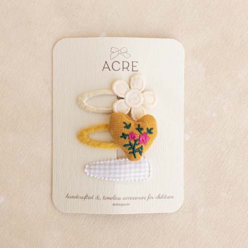 Snap Clip Set • Garden Summer
