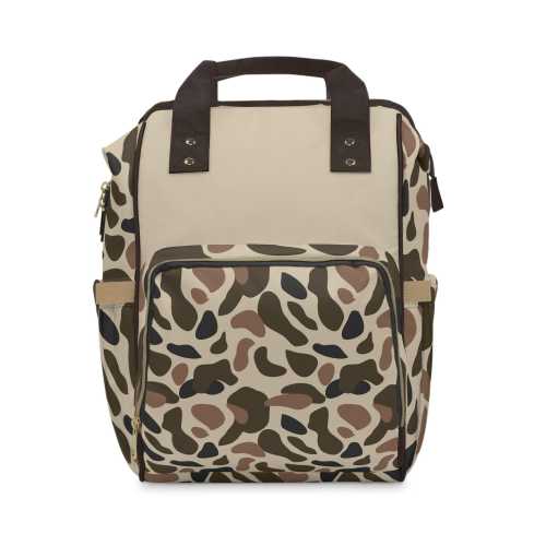 Dixie Camo Backpack: Nylon Travel Diaper Bag