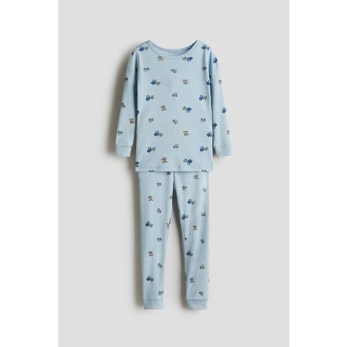 SNUG FIT PRINTED COTTON PYJAMAS