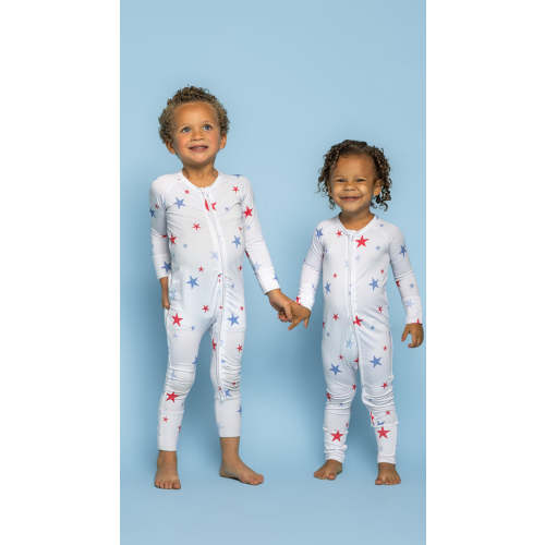 Infant Romper in July Stars 3-6