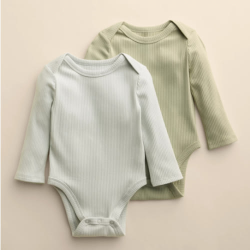 Baby Little Co. By Lauren Conrad 2-Pack Long Sleeve Bodysuits