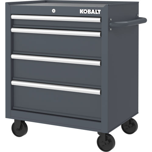 Kobalt 26.7-in W x 33-in H 4 -Drawer Steel Rolling Tool Cabinet ( Gray )