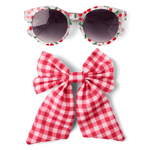 Toddler Girls Cherry 2-Piece Accessory Set - Multi