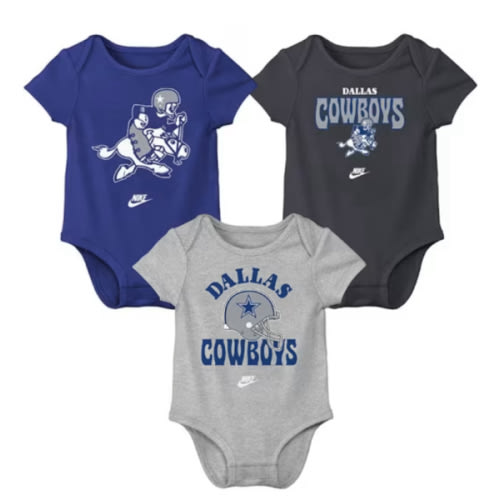 Dallas Cowboys Nike Baby NAVY Nike Retro Logo Romper Set - 41025935