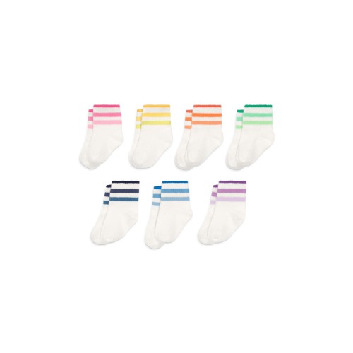 Baby Tonal Ringer Sock 7-Pack, 6-12M