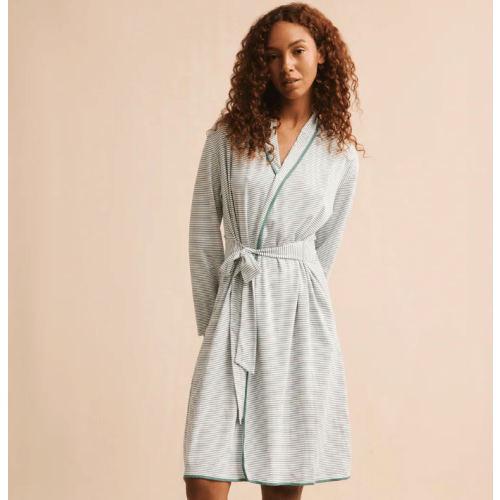 LAKE | Women | Pima Cotton Pajamas | Classic Green Pima Robe