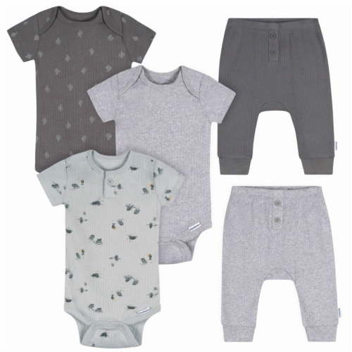Gerber Baby Boys' 5-Piece Bodysuits & Pants Set, Western Adventure, 0/3 Months - 9 Months