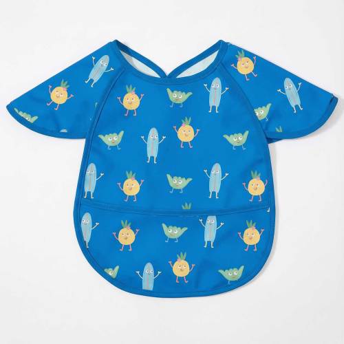 Ocean Peep Waterproof Bib with Short Sleeves