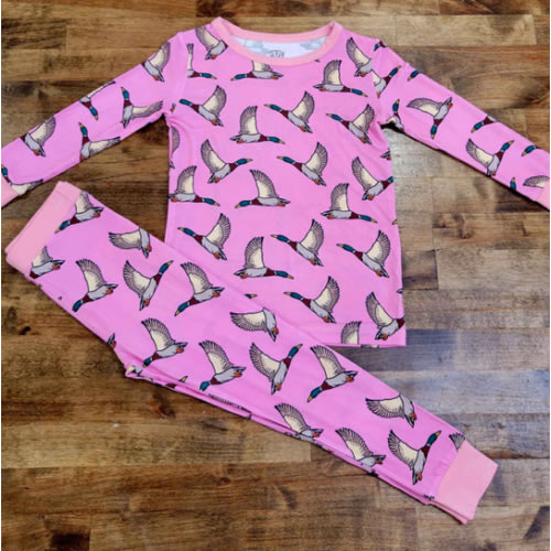 Pink Feathered Bamboo Set - DLM Leather