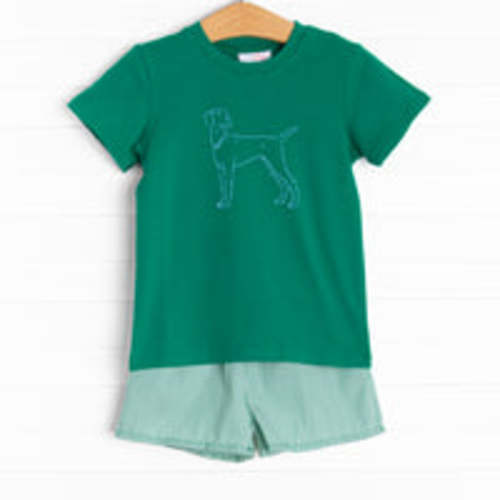 Track'em Short Set, Green Stripe – Stitchy Fish