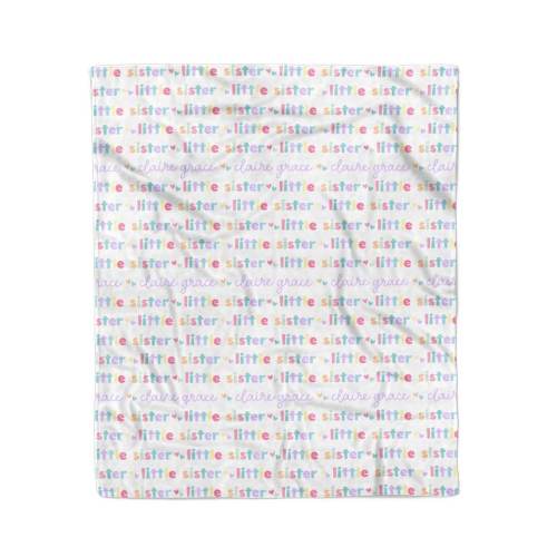 Personalized Kids Blanket | Little Sibling