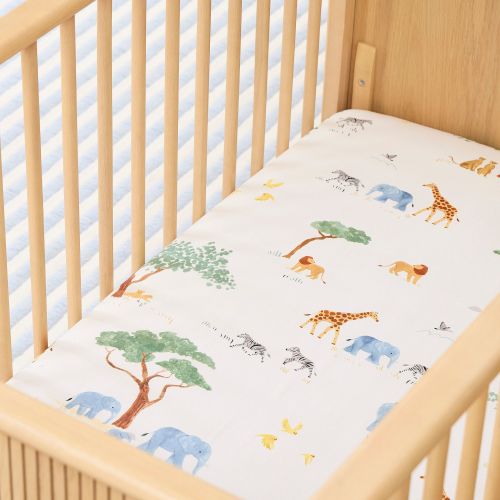 Safari Crib Fitted Sheet